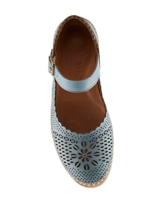 Spring Step White Zabelle Mary Jane Flat