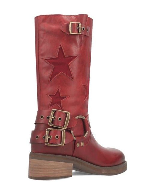 Dingo Red Blacklist Moto Boot