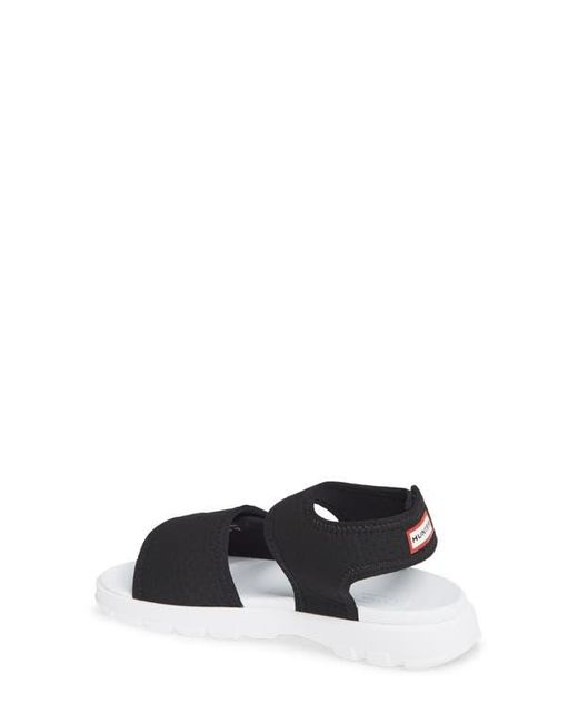 Hunter Black Original Quarter Strap Sandal