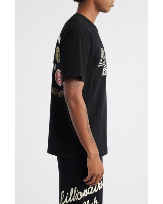 BBCICECREAM Black Bb Mantra Cotton Graphic T-Shirt for men