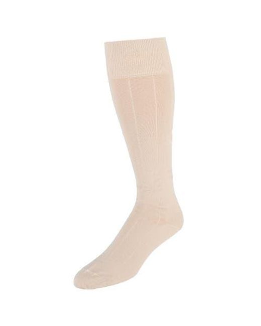 Trafalgar Natural Maxwell Over The Calf Cashmere Blend Socks for men