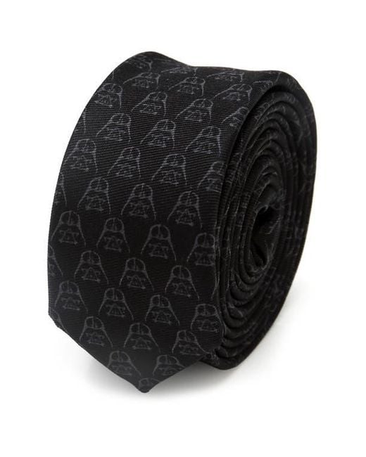 Cufflinks Inc. Black Darth Vader Silk Skinny Tie for men