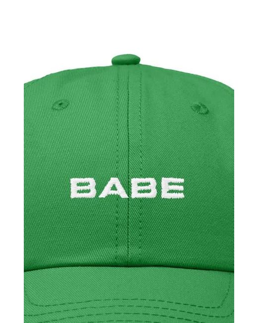 Alix Green Babe Embroidered Cap