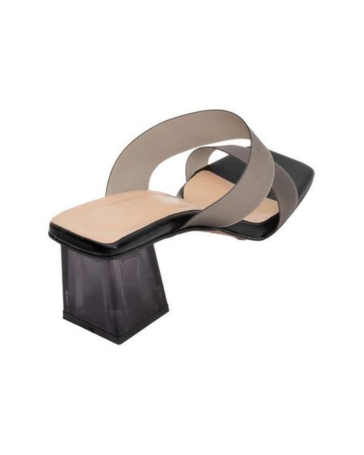 Prologue Shoes Brown Elara Transparent Strap Sandal