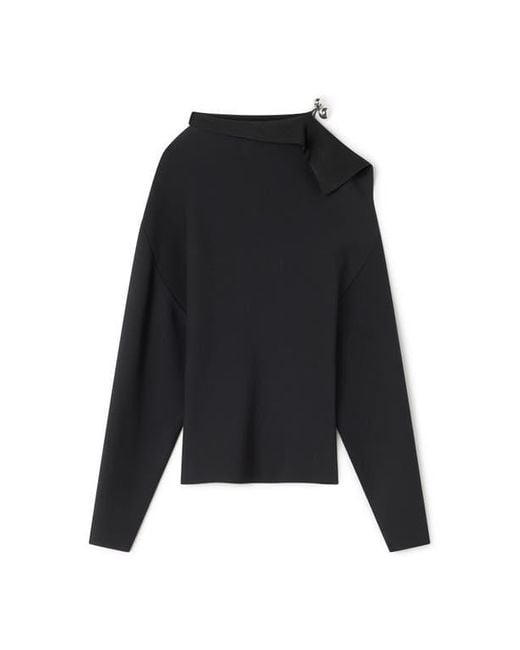 Lanvin Black Viscose Sweater