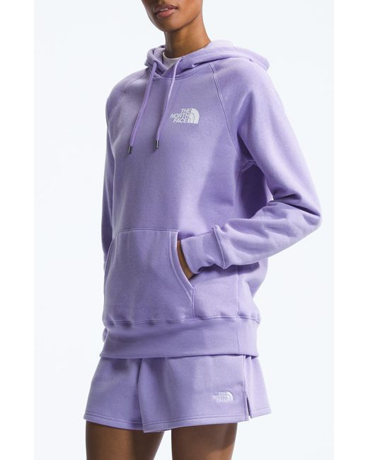 The North Face Purple Box Logo Nse Pullover Hoodie