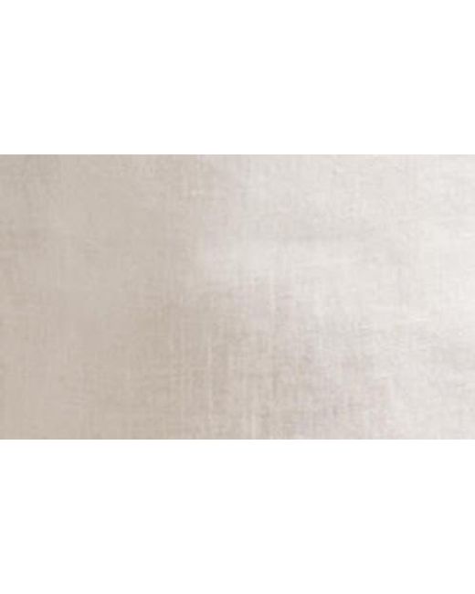 Polo Ralph Lauren White Classic Fit Flat Front Linen Drawstring Shorts for men