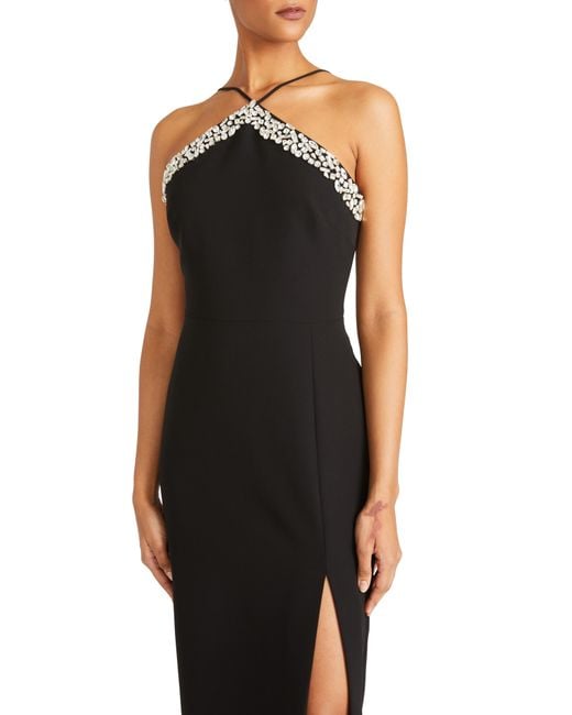 Kira black lace hot sale bodycon slip dress