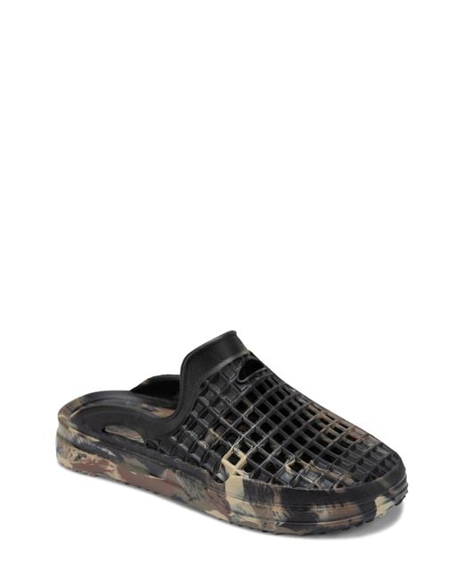 Lusso Cloud Black Scenario Perforated Clog for men