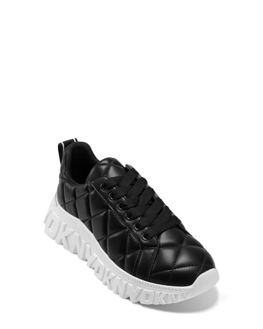DKNY Black Lathen Platform Sneaker
