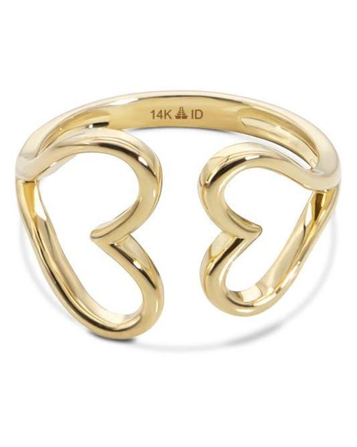 DEVATA Metallic Couple Heart Ring