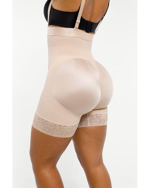 Shapellx Black Firm Tummy Compression Bodysuit Shaper With Butt Lifter