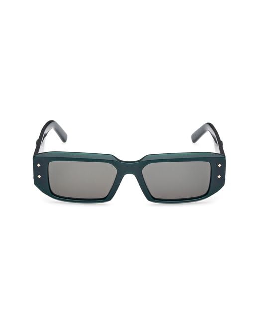 MCM Gray 53Mm Rectangular Sunglasses