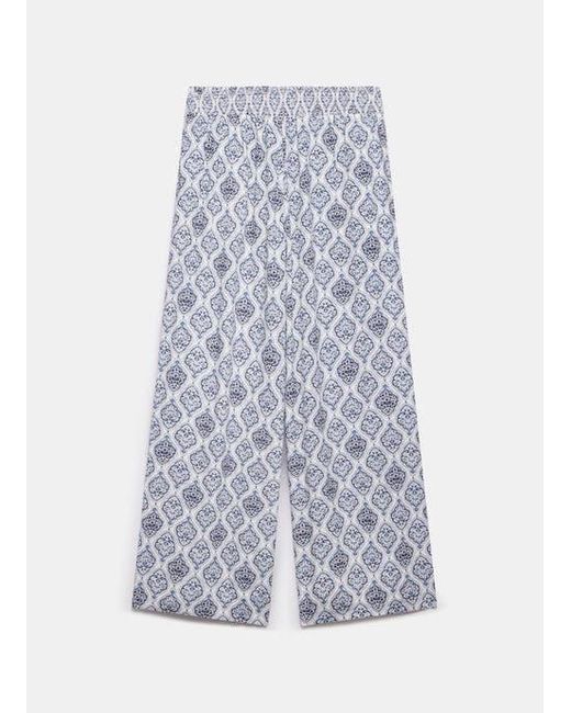 Mint Velvet Gray Tile Print Trouser