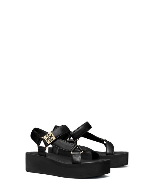 Tory Burch Black Mellow Platform Sandal