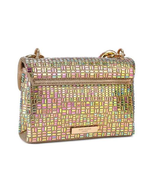 Kurt Geiger Pink Mini Kensington Bejeweled Crossbody Bag