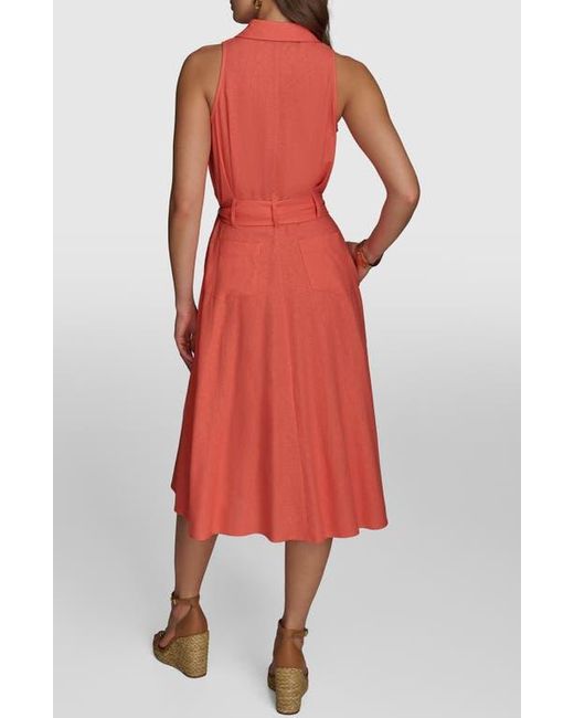 knee length dresses for ladies Linen Blend Color Block Shift Dress | Shift Dress main image 0