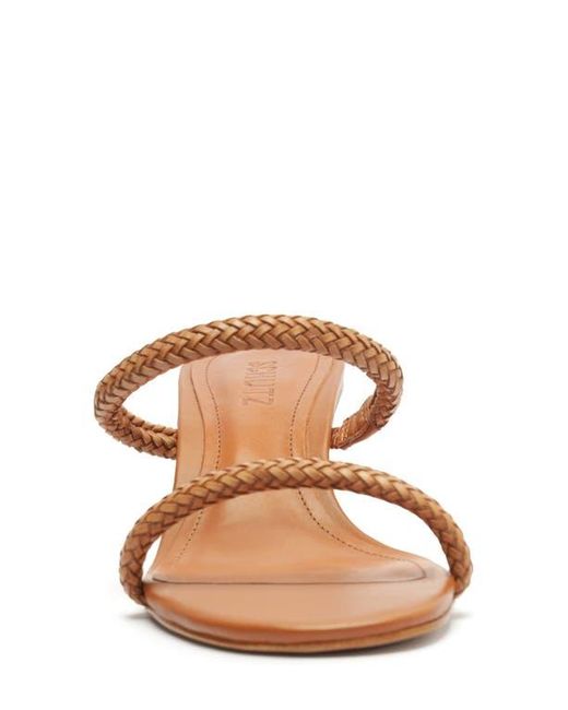 SCHUTZ SHOES Multicolor Taliah Woven Strap Kitten Heel Slide Sandal