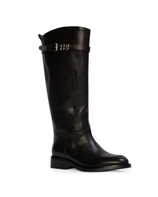 Black Suede Studio Black Ashley Leather Boot