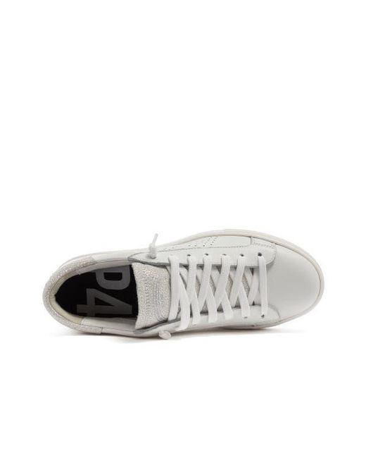 P448 White Thea Platform Sneaker