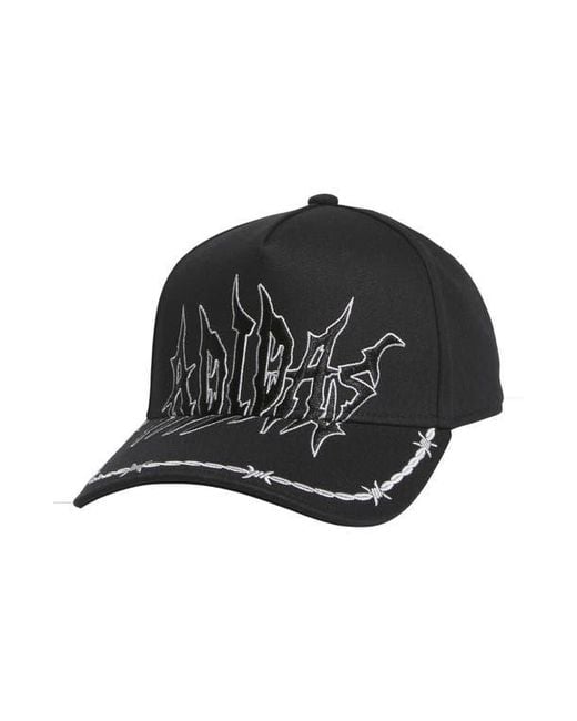 Adidas Black Goth High Crown Baseball Cap for men