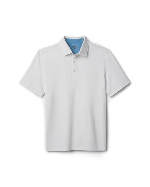 Rhone White Fairway Performance Golf Polo for men