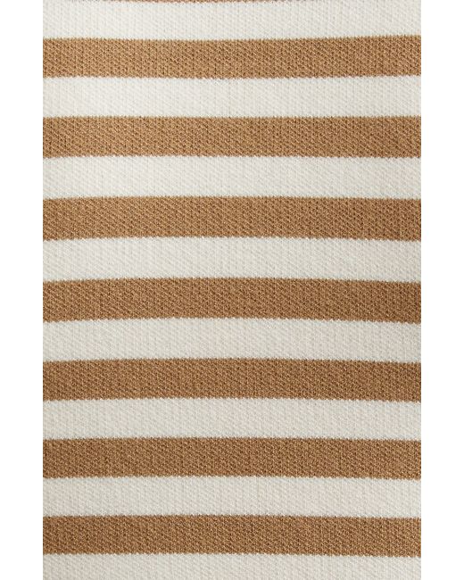 Max Mara Multicolor Tenna Stripe Sleeveless Crop Sweater