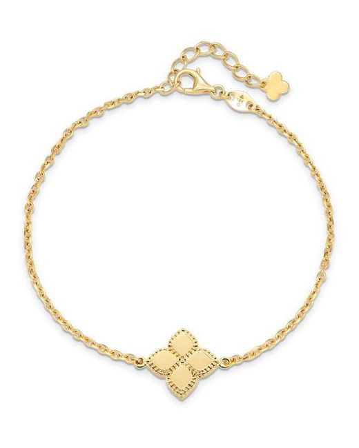 DEVATA Metallic Clover Chain Bracelet