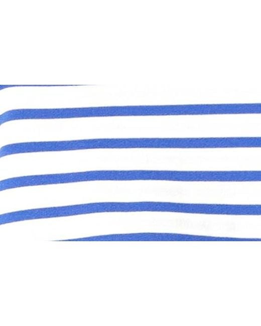 Endless Rose Blue Lueur Stripe Long Sleeve Knit Top