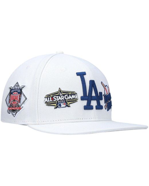 Pro Standard Men's Black Los Angeles Dodgers All-Star Multi Hit Wool Snapback Hat - Black