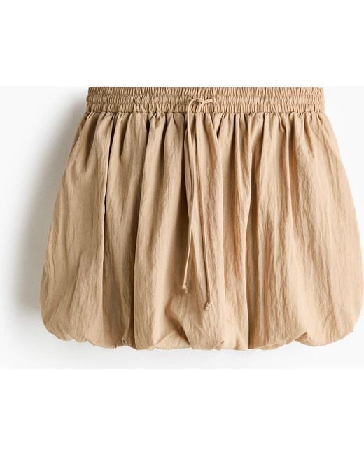 H&M Metallic Bubble-Hem Skirt