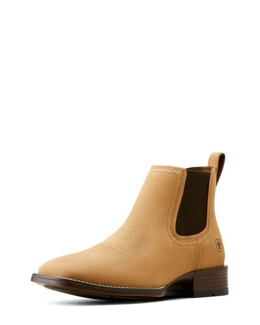 Ariat Brown Booker Ultra Square Toe Western Chelsea Boot for men