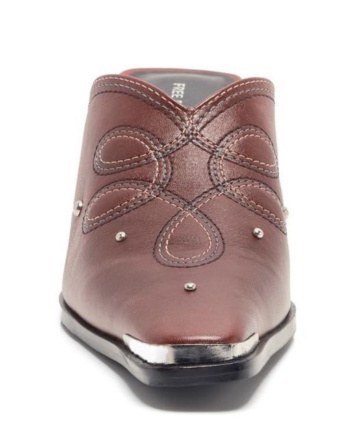 Free People Brown Roxi Western Mule