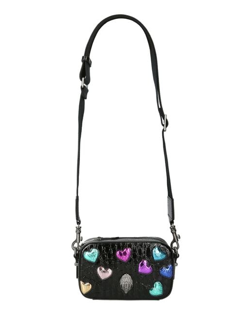 Kurt Geiger Small Kensington Love Leather Camera Bag in Black Lyst