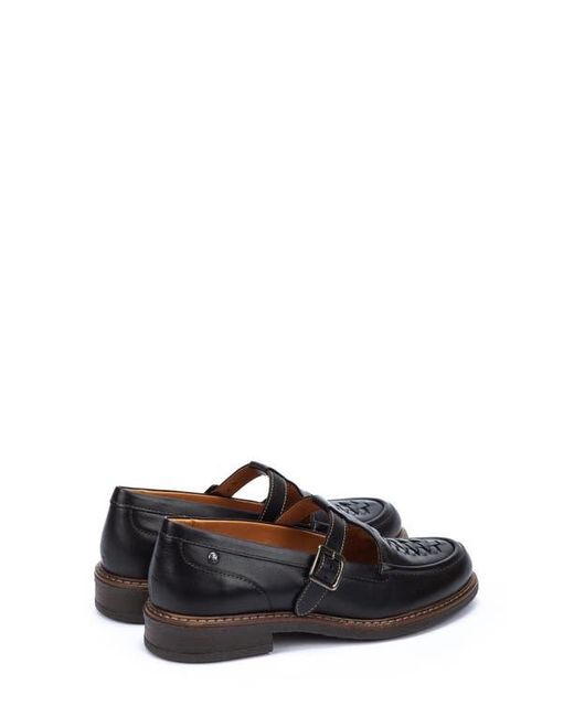 Pikolinos Black Aldaya Buckle Strap Loafer