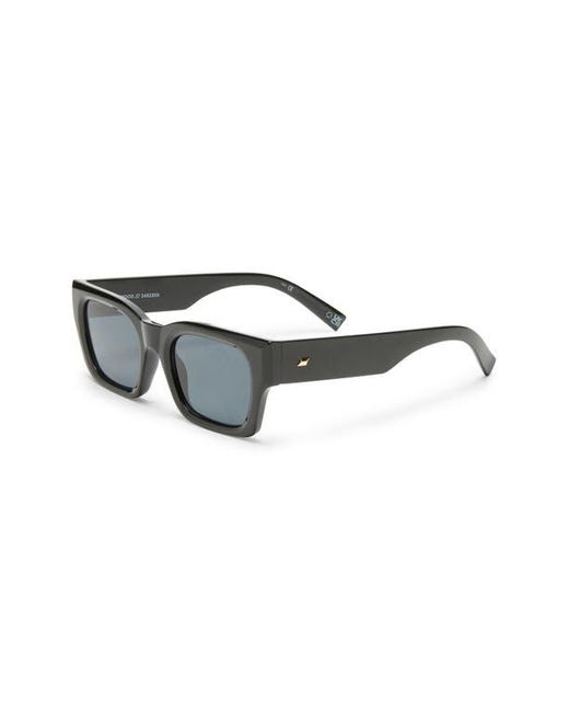 Le Specs Blue Shmood 52Mm Rectangular Sunglasses