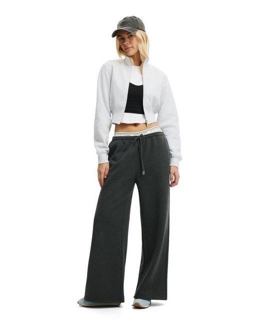 Cotton On White Active Plush Fitted Zip Through