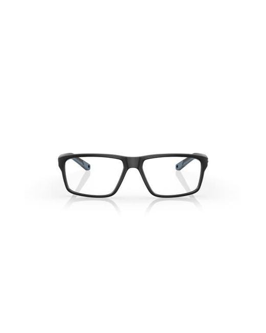 Costa Black 59Mm Rectangle Optical Glasses for men
