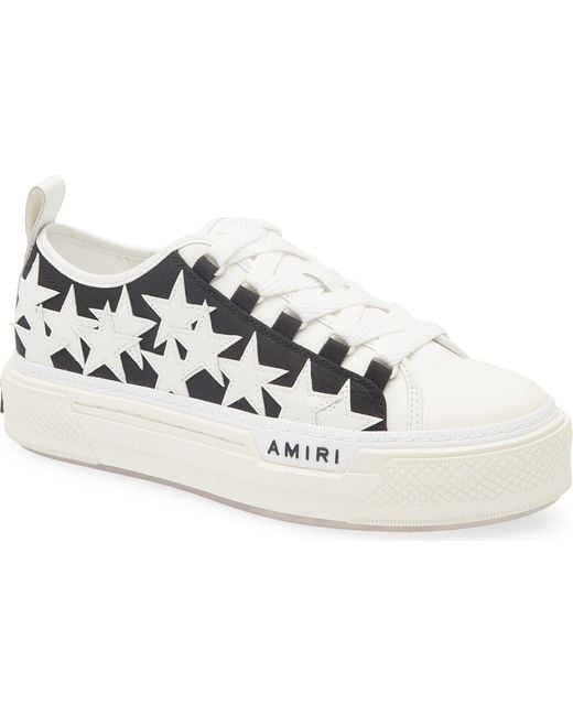 Amiri Metallic Stars Court Platform Sneaker