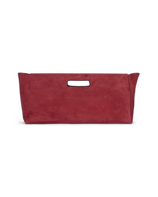 Jeffrey Campbell Red Toolbox Leather Clutch