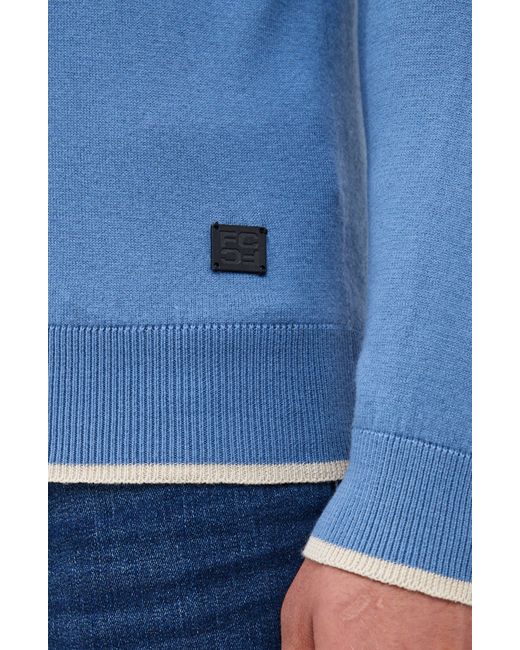 French Connection Blue Tipped Crewneck Sweater for men