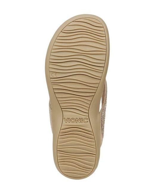 Vionic Multicolor Dillon Shine Flip Flop