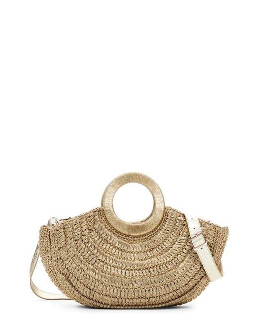 Desigual Metallic Raffia Bag