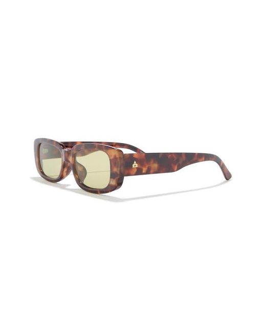 Aire Brown Ceres 51Mm Rectangular Sunglasses