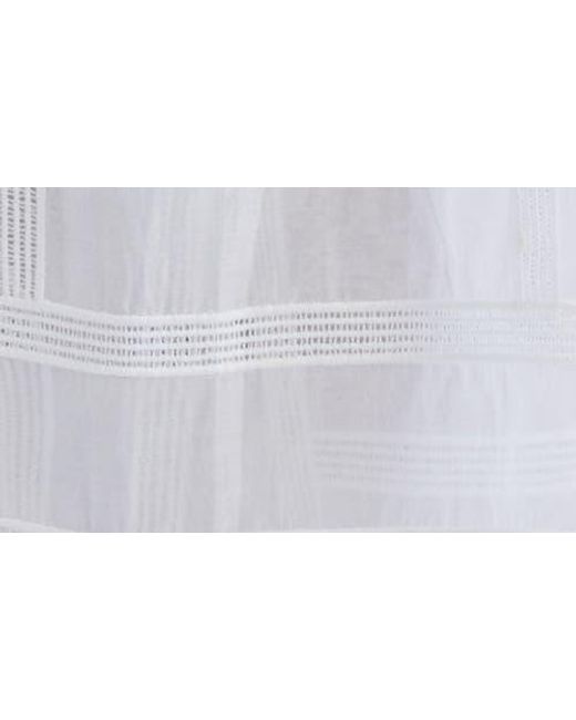 Totême  White Embroidered Organic Cotton & Silk Monogram Oversize Button-Up Shirt