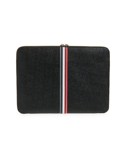 Thom Browne Black Small Rwb Leather Folio
