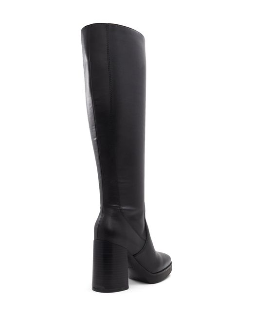 Aldo black knee high hotsell boots