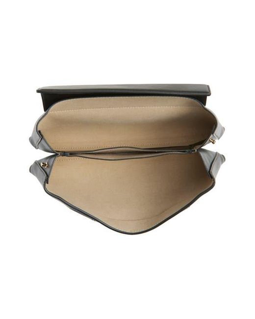REE PROJECTS Black Elieze Leather Clutch