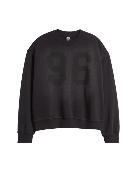 PacSun Black 96 Oversize Varsity Sweatshirt