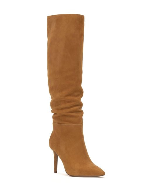 Vince Camuto Brown Kashleigh Pointed Toe Knee High Boot